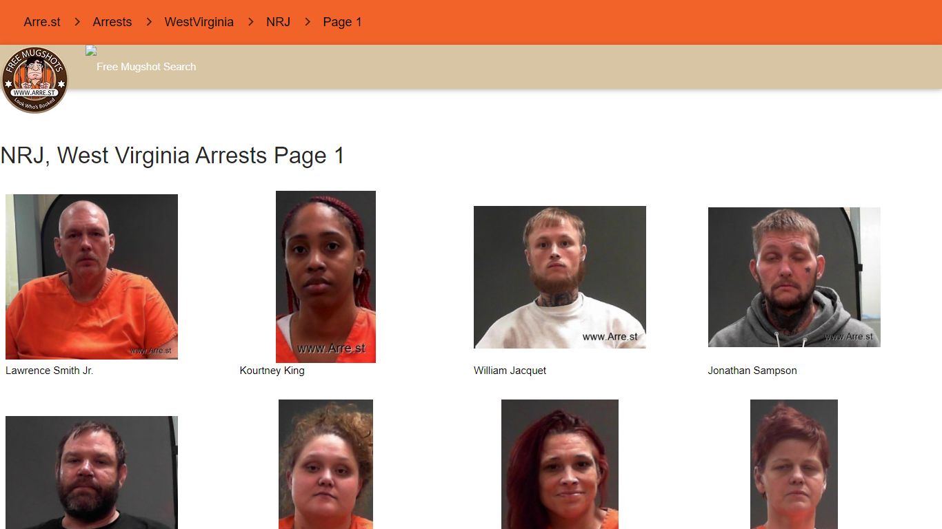 Arre.st - NRJ, WestVirginia arrest records